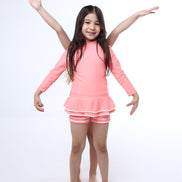 Guava Pink Long Sleeve Swim Set