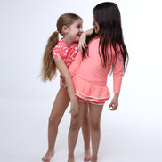 Guava Pink Long Sleeve Swim Set
