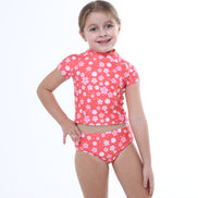 Paws in Bloom Tankini -girls two piece swimsuit