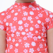 Paws in Bloom Tankini -girls two piece swimsuit