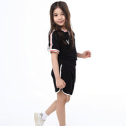 Retro Active Top & Short Set in Midnight Sprint 🖤 