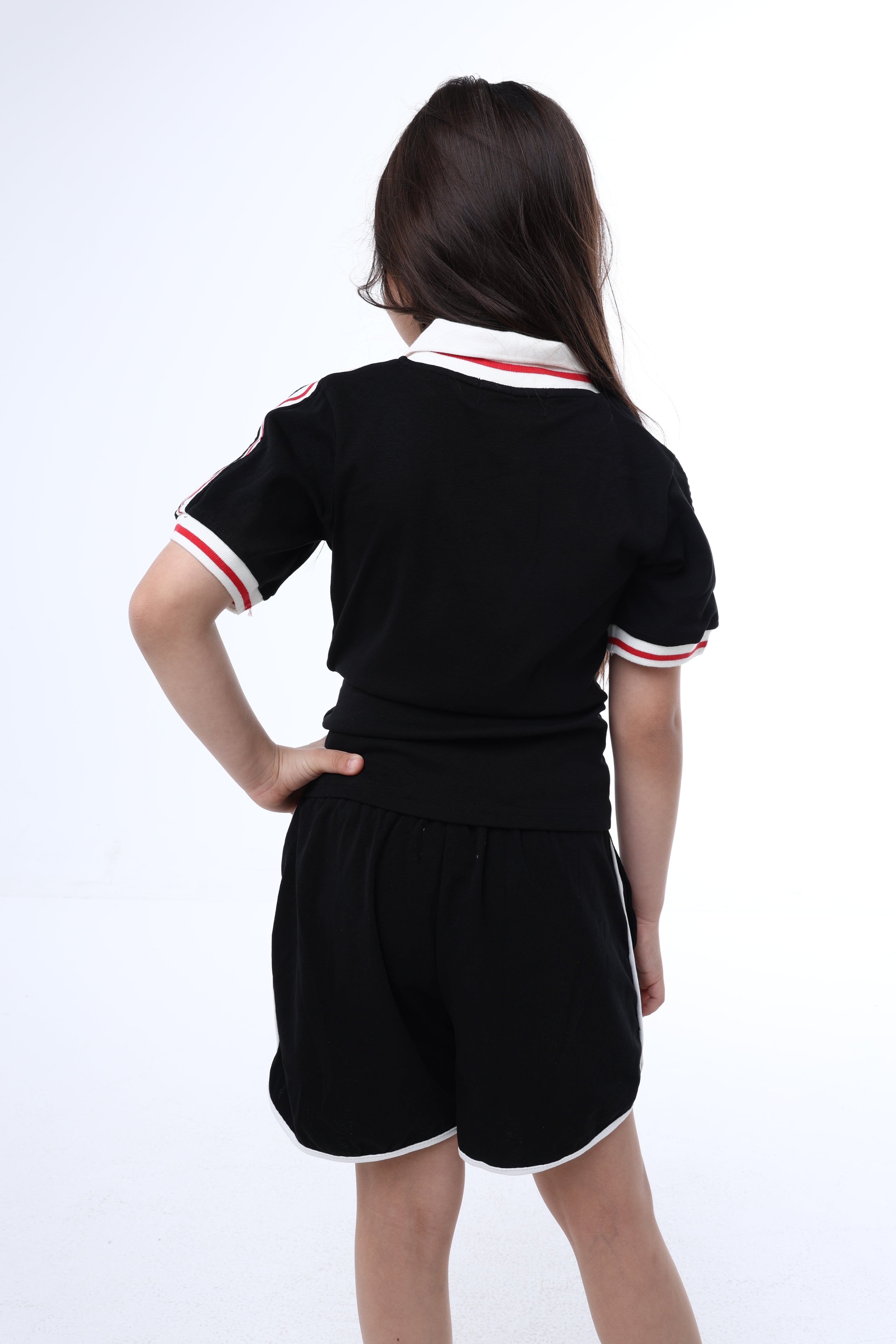 Retro Active Top & Short Set in Midnight Sprint 🖤 