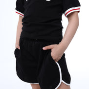 Retro Active Top & Short Set in Midnight Sprint 🖤 