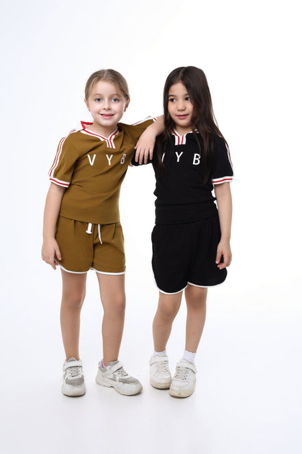 Retro Active Top & Short Set in Caramel Kick 🤎 