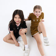 Retro Active Top & Short Set in Caramel Kick 🤎 