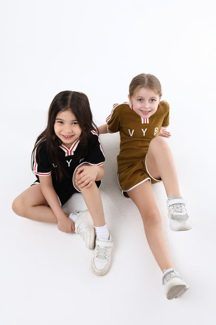 Retro Active Top & Short Set in Caramel Kick 🤎 